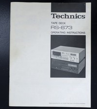 Original Technics RS-673 Tape Deck Bedienungsanleitung/Operating Instructions!
