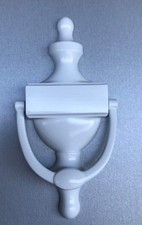 Luxus Metall Türklopfer weiß matt Tür Klopfer anstatt Türklingel US Style Hotel