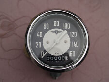 Tachometer,  0 - 160km/h, Zündapp, KS601,   Schrägabgang, Nachbau, NEU