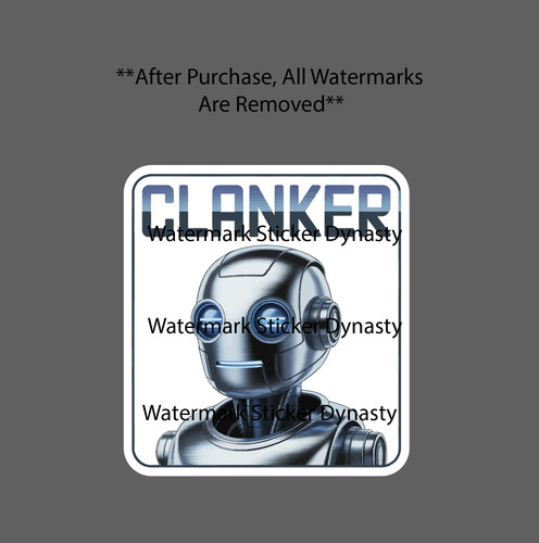 Clanker sticker waterproof - clanker,