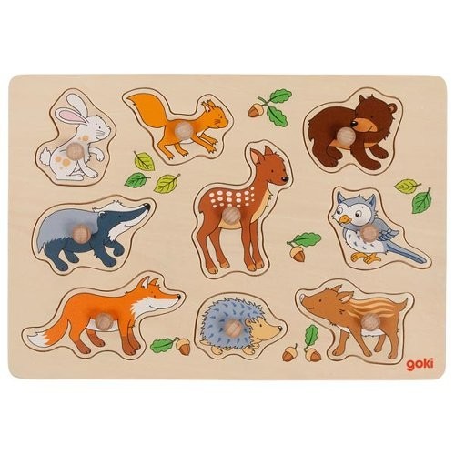 Goki steckpuzzle waldtiere - goki,