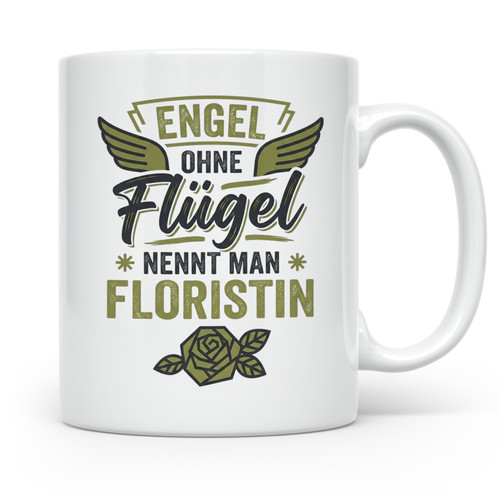 Floristin tasse mit - mit, spruch