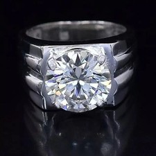 Schwer 5 Karat Weiß Behandelt
