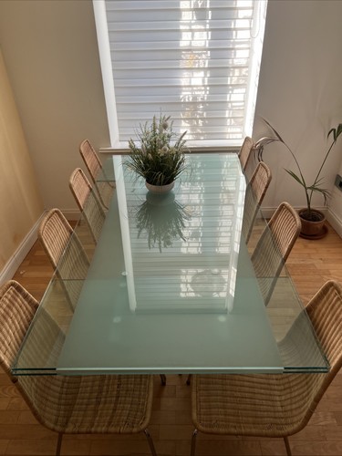 Esstisch aus 12mm glas - aus,