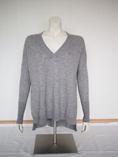 H&M Pullover grau Kaschmir Cashmere Gr. S V-Ausschnitt