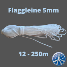 Flaggleine 5mm, 12-250m