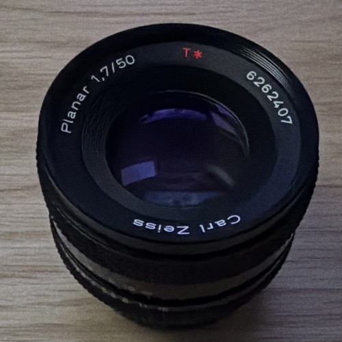 Carl zeiss planar 50mm - t*, f1.7