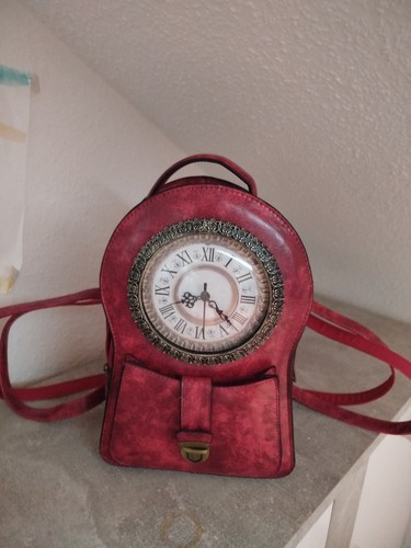 Rucksack mit uhr damen - rucksack, leder