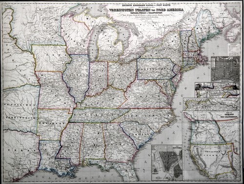Usa original stahlstich - usa,