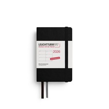 Wochenkalender Mini A7 Schwarz