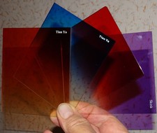 4-teiliges Cokin Filter Set - M (P-Serie) - rot orange blau violett - 84x100 mm