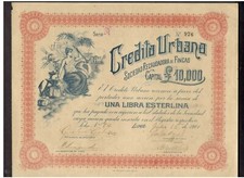 Credito Urbana Sociedad Recaudadora de Fincas 1901 Loma Peru