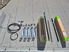 4-Eckgeflecht Set ALBERTS Maschenweite 60 mm für Einschlaghülse 25 x 1 m grün