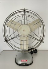 Aeros Tisch Ventilator Vintage Lüfter Verstellbar Silber Loft Deko Antik Deco