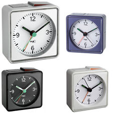 TFA Dostmann 60.1013 Push Reisewecker analog Wecker lautlos Sweep-Uhrwerk Snooze