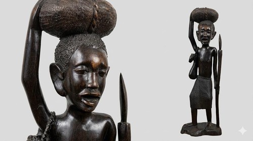 Afrikanische maconde figur - maconde, figur,