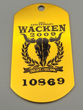 Wacken  Hundemarke/Anhänger 2009 - Für Sammler - RAR! - 20th Anniversary