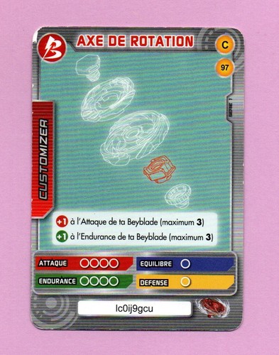 Beyblade c97 drehachse karte - beyblade,