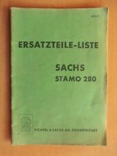 Ersatzteilliste Sachs Stamo 280 Ersatzteilkatalog Teileliste Ausgabe 1957
