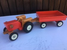 DDR VEB antik Holz Traktor LKW