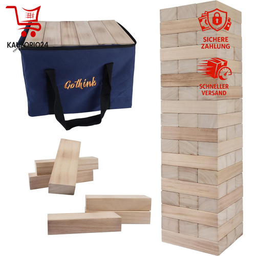 Wackelturm spiel holz 54pcs - wackelturm,