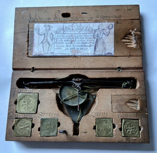 Antike münzwaage johann kirch - münzwaage,
