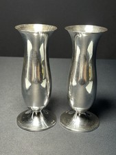 Paar 835 Silber Vasen Halbmond