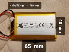 Lipo Akku 3,7V 4000mAh Li-Ion