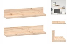 Wandregale 2 Stk. 50x11x9 Cm Massivholz Kiefer B-Ware