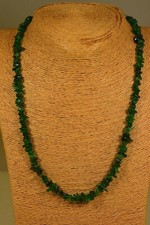 CHROMDIOPSID 165ct.! Kette Collier Classic Edelstein Heilstein Schmuck Halskette