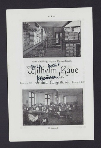 Grimma werbung 1908 wilhelm - grimma,,