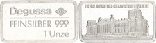 Degussa 1 oz Silber Barren