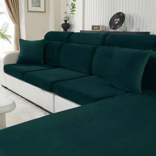 Samt sitzkissenbezug stretch - samt,