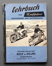 Lehrbuch für Fahrschule Motorrad 1953 Fahrschule Sachsenwald