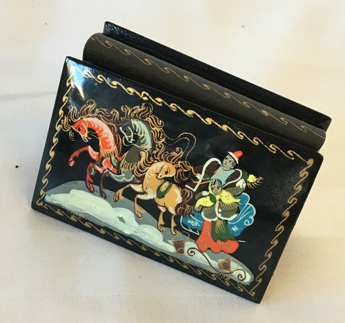 Russische lackdose signiert - 1x,