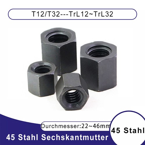 Trapezförmige sechskantmutter - trapezförmige,