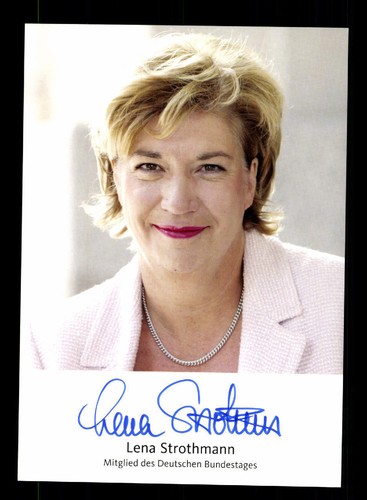 Lena strothmann autogrammkarte - lena,