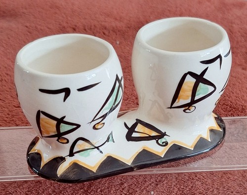 Vintage doppeleierbecher - vintage,