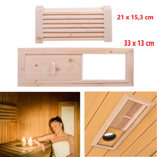 Sauna Lüftungsschieber Sauna