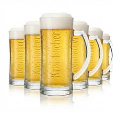 6x Krombacher Bier Glas 0,4l