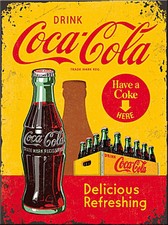 Magnet coca cola in bottles - coca-cola,