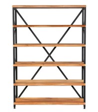 INDUSTRIAL DESIGN REGAL ANRICHTE BÜCHERREGAL DEKO NUSSBAUM