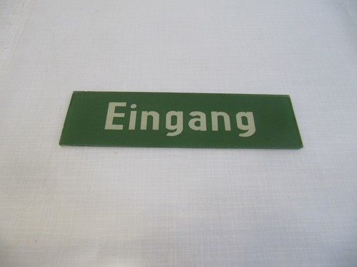 Glas signalschild eingang - signalschild,