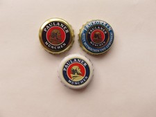 3 Kronkorken Paulaner München * Bottle Cap * Bier- / Flaschendeckel