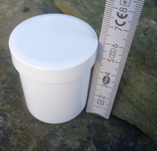 geocaching behälter Dose 6 Stück Schraubverschluß klein weis