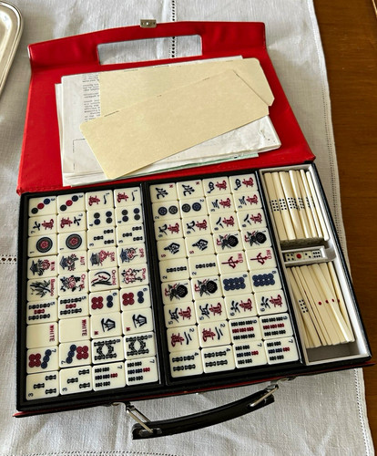 Mahjong legespiel set - mahjong,