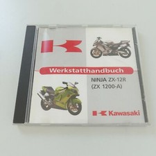 Kawasaki Ninja ZX 12R ZX1200 A Werkstatthandbuch Reparaturanleitung Handbuch CD