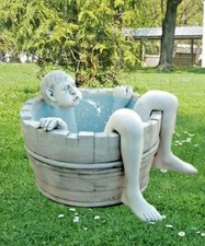 🔶 Brunnen Steinfigur Mann