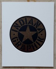 Robert INDIANA (1928-2018) Vintage Print Anno 1971 INDIANA GRAPHIK (p17)