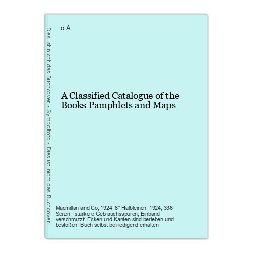 Classified catalogue the - a,